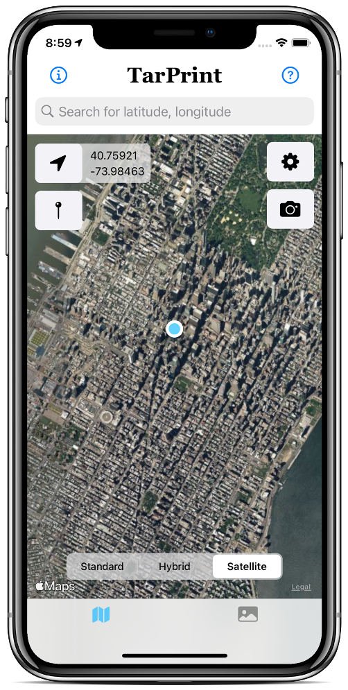 satellite location center